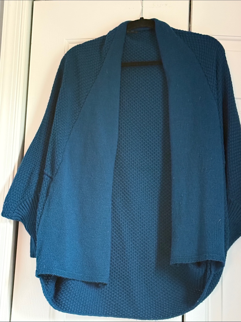 Anthropologie Teal Open-Front Women's Sweater Cardigan